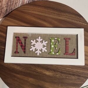 Festive Noel Holiday Wall Decor - Red, Green, White